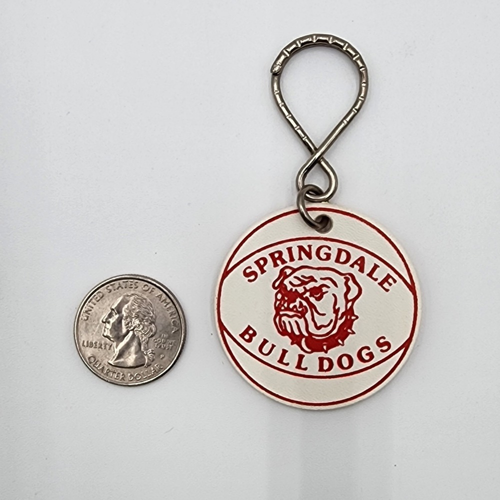 Vintage Lot Of 3 Arkansas Razorbacks Football Keychains‎ 1 Springdale Bulldogs - Picture 9 of 9